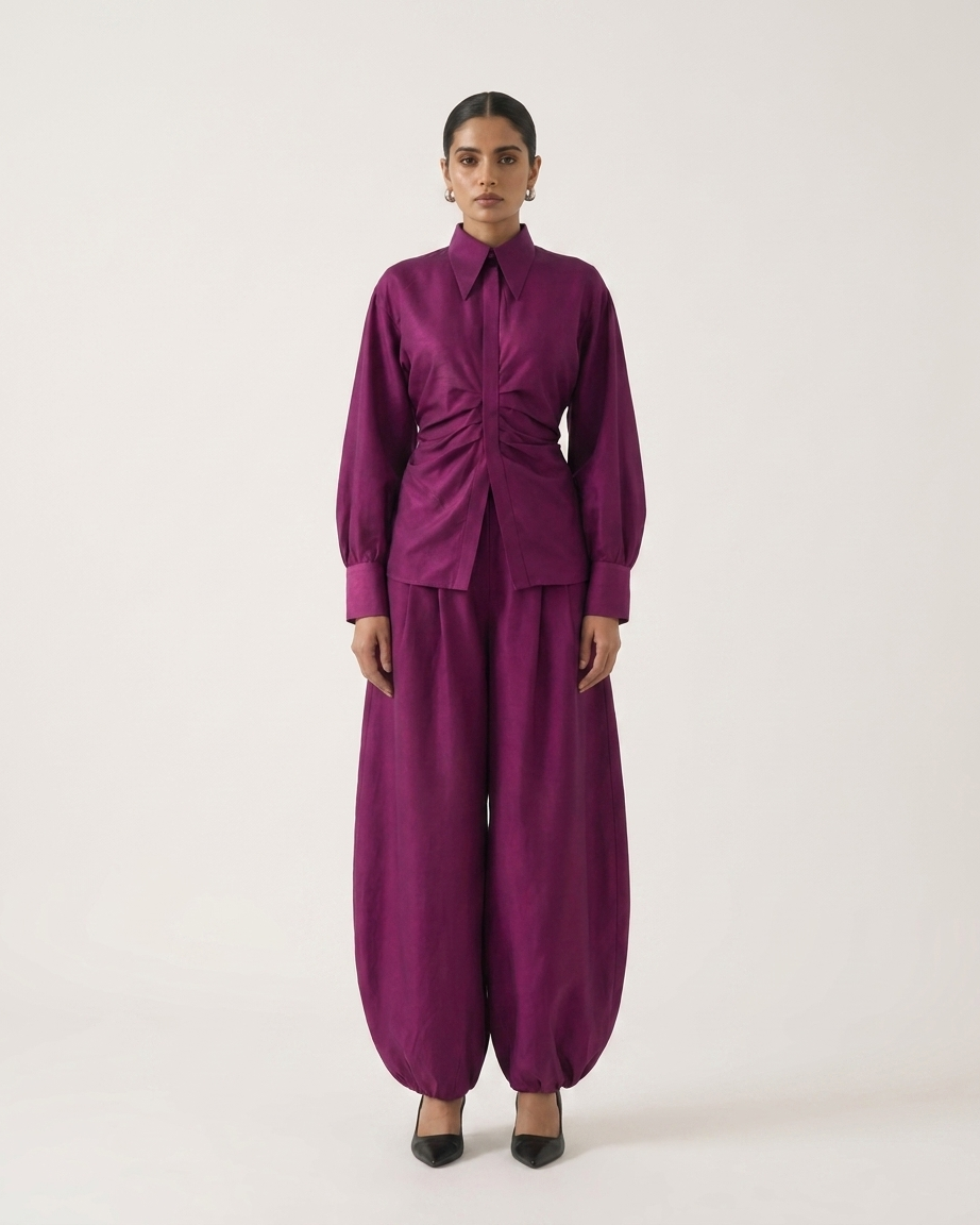Silk Harem Pant Set
