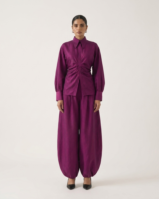 Silk Harem Pant Set