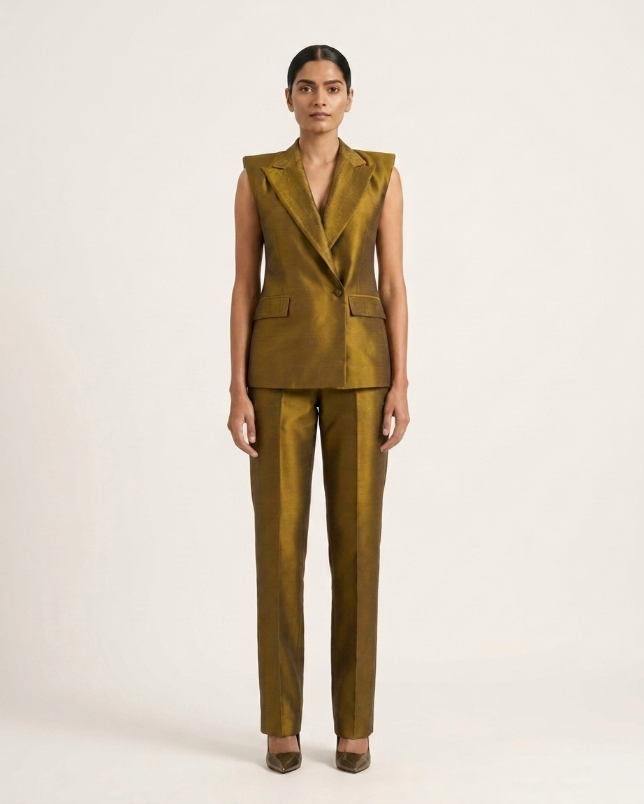 Power Shoulder Jacket Set