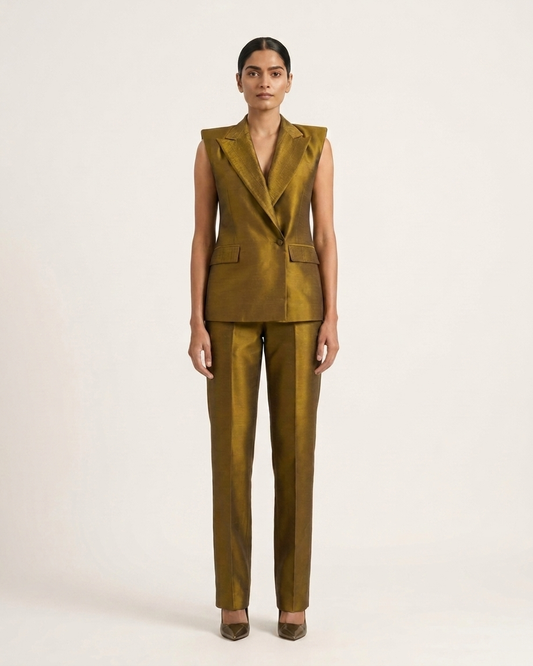 Power Shoulder Jacket Set