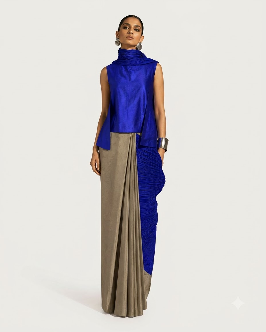 The Violet Hour Sari Set