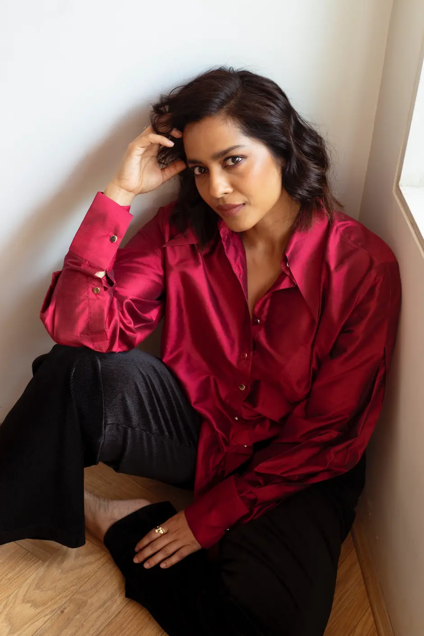 Shahana Goswami in Sangria Shirt